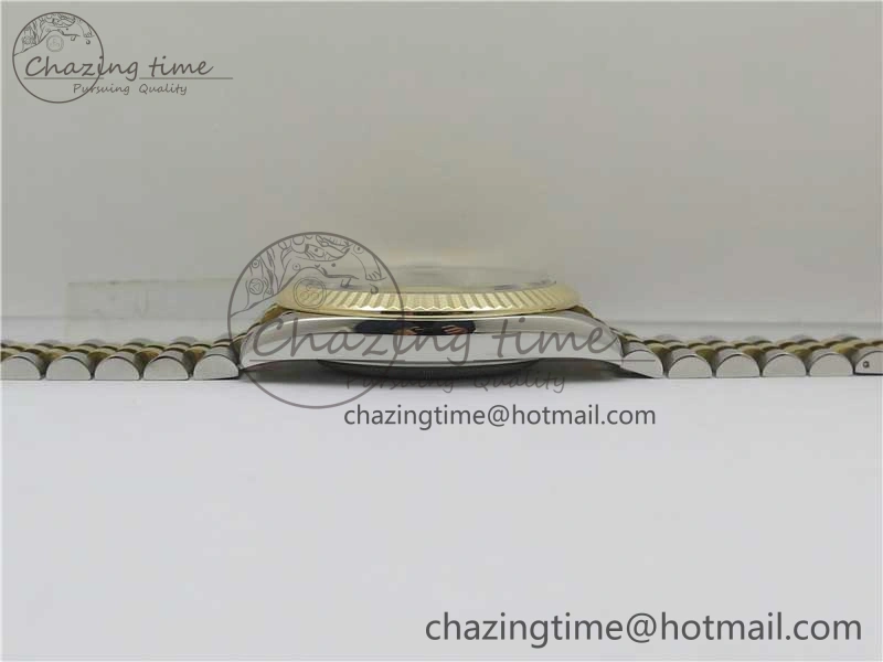 DateJust 41 126333 Wrapped SS YG 3AF 1:1 Best Edition YG Dial Crystal Markers on Wrapped SS YG Jubilee Bracelet A3235