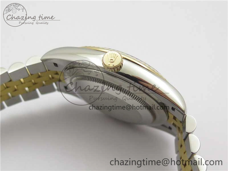 DateJust 41 126333 Wrapped SS YG 3AF 1:1 Best Edition YG Dial Crystal Markers on Wrapped SS YG Jubilee Bracelet A3235