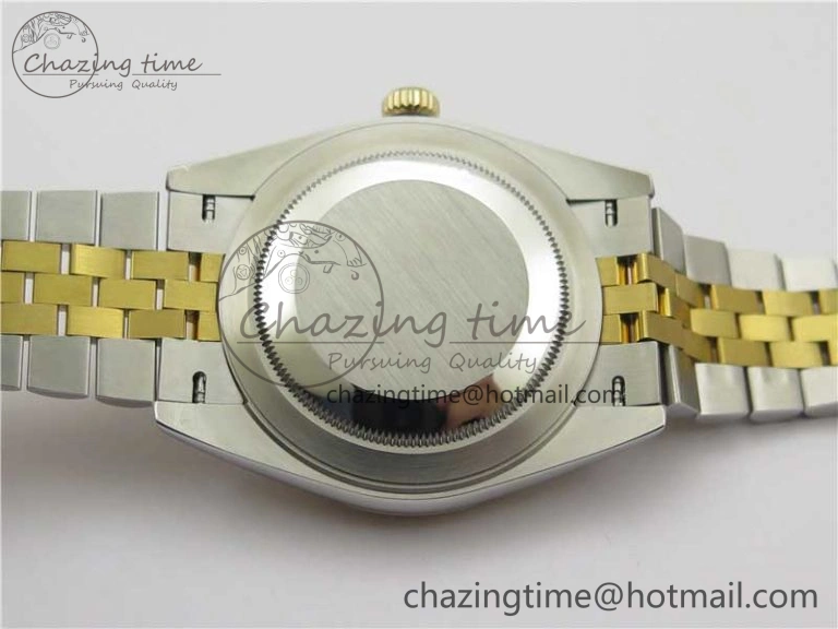 DateJust 41 126333 Wrapped SS YG 3AF 1:1 Best Edition YG Dial Crystal Markers on Wrapped SS YG Jubilee Bracelet A3235