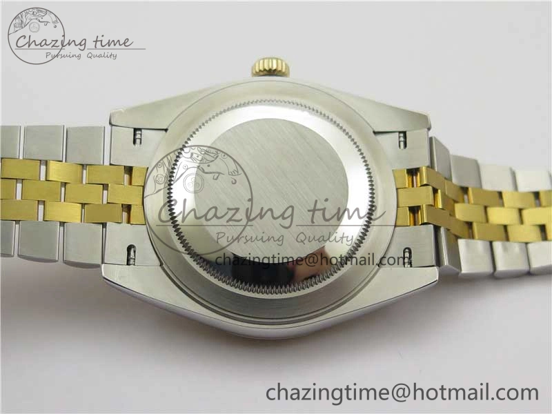 DateJust 41 126333 Wrapped SS YG 3AF 1:1 Best Edition YG Dial Crystal Markers on Wrapped SS YG Jubilee Bracelet A3235