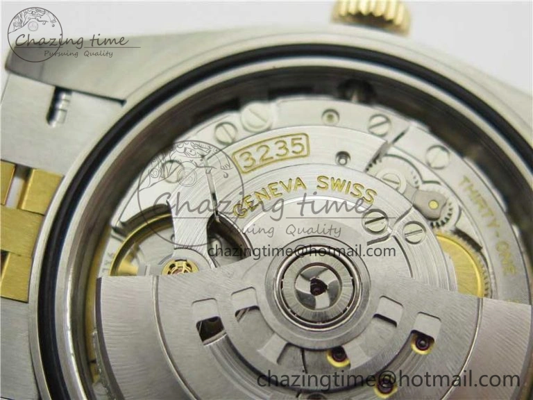DateJust 41 126333 Wrapped SS YG 3AF 1:1 Best Edition YG Dial Crystal Markers on Wrapped SS YG Jubilee Bracelet A3235