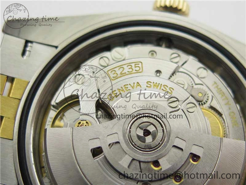 DateJust 41 126333 Wrapped SS YG 3AF 1:1 Best Edition YG Dial Crystal Markers on Wrapped SS YG Jubilee Bracelet A3235