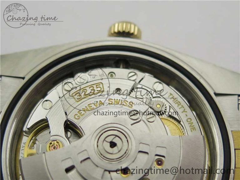 DateJust 41 126333 Wrapped SS YG 3AF 1:1 Best Edition YG Dial Crystal Markers on Wrapped SS YG Jubilee Bracelet A3235