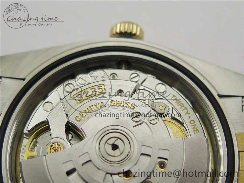 DateJust 41 126333 Wrapped SS YG 3AF 1:1 Best Edition YG Dial Crystal Markers on Wrapped SS YG Jubilee Bracelet A3235