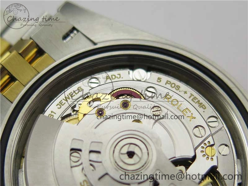 DateJust 41 126333 Wrapped SS YG 3AF 1:1 Best Edition YG Dial Crystal Markers on Wrapped SS YG Jubilee Bracelet A3235
