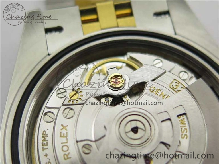 DateJust 41 126333 Wrapped SS YG 3AF 1:1 Best Edition YG Dial Crystal Markers on Wrapped SS YG Jubilee Bracelet A3235