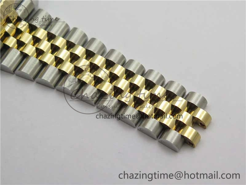 DateJust 41 126333 Wrapped SS YG 3AF 1:1 Best Edition YG Dial Crystal Markers on Wrapped SS YG Jubilee Bracelet A3235