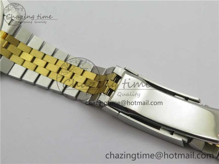 DateJust 41 126333 Wrapped SS YG 3AF 1:1 Best Edition YG Dial Crystal Markers on Wrapped SS YG Jubilee Bracelet A3235