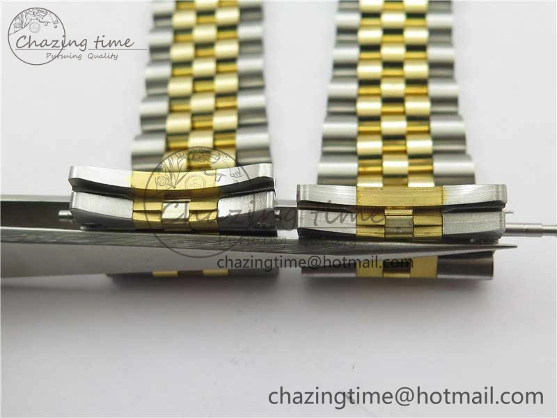DateJust 41 126333 Wrapped SS YG 3AF 1:1 Best Edition YG Dial Crystal Markers on Wrapped SS YG Jubilee Bracelet A3235