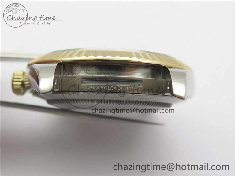 DateJust 41 126333 Wrapped SS YG 3AF 1:1 Best Edition YG Dial Crystal Markers on Wrapped SS YG Jubilee Bracelet A3235