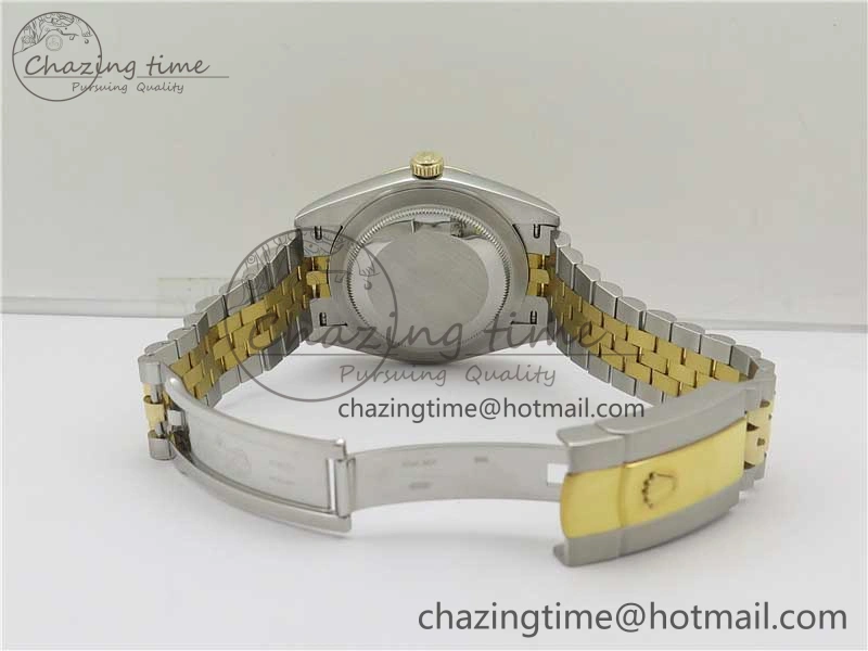 DateJust 41 126333 Wrapped SS YG 3AF 1:1 Best Edition YG Dial Crystal Markers on Wrapped SS YG Jubilee Bracelet A3235