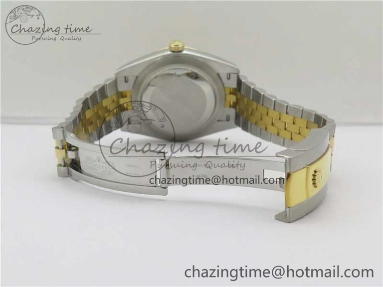 DateJust 41 126333 Wrapped SS YG 3AF 1:1 Best Edition YG Dial Crystal Markers on Wrapped SS YG Jubilee Bracelet A3235