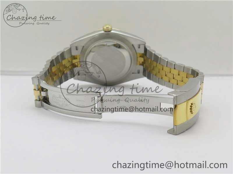 DateJust 41 126333 Wrapped SS YG 3AF 1:1 Best Edition YG Dial Crystal Markers on Wrapped SS YG Jubilee Bracelet A3235