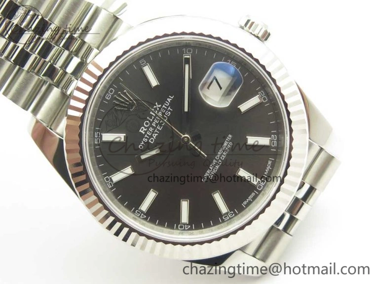 DateJust 41 126334 904L SS DJF 1:1 Best Edition Gray Dial on Jubilee Bracelet A2824