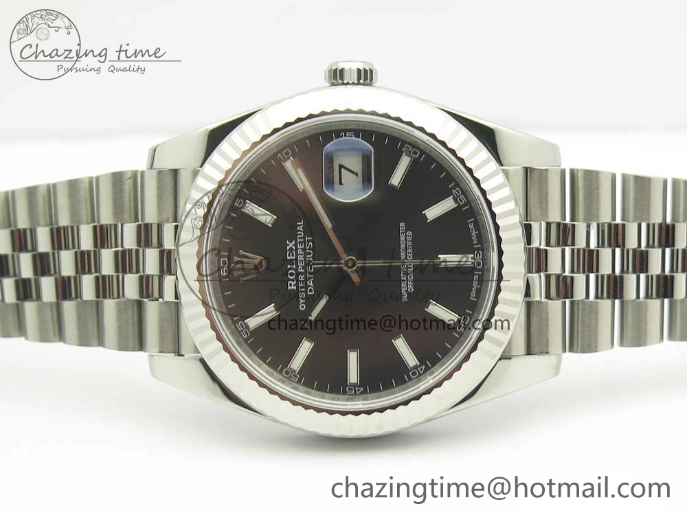 DateJust 41 126334 904L SS DJF 1:1 Best Edition Gray Dial on Jubilee Bracelet A2824