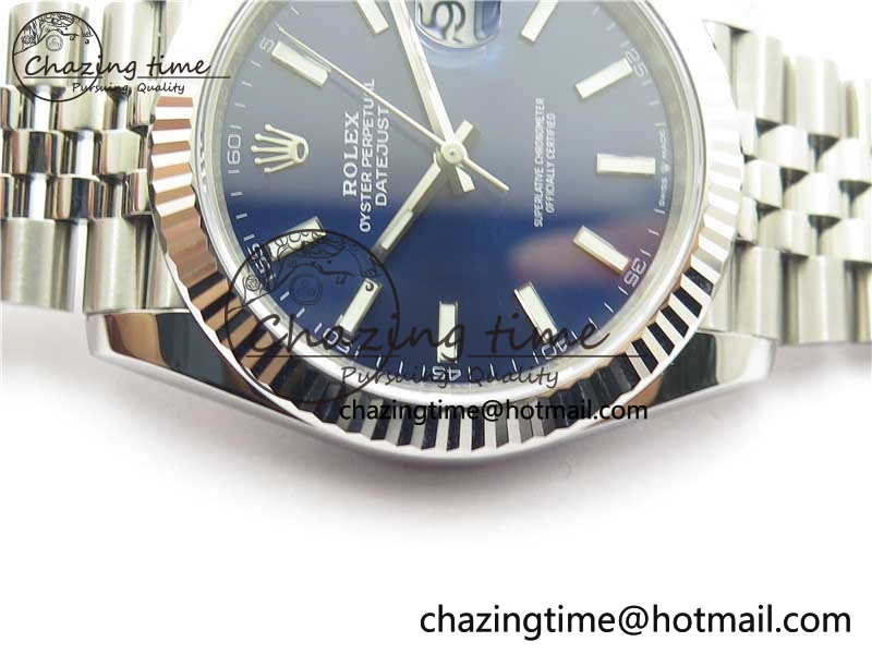 DateJust 41 126334 904L SS VSF 1:1 Best Edition Blue Dial on 904L Jubilee Bracelet VS3235