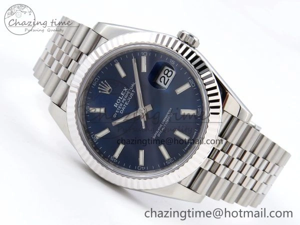 DateJust 41 126334 904L SS VSF 1:1 Best Edition Blue Dial on Jubilee Bracelet VS3235