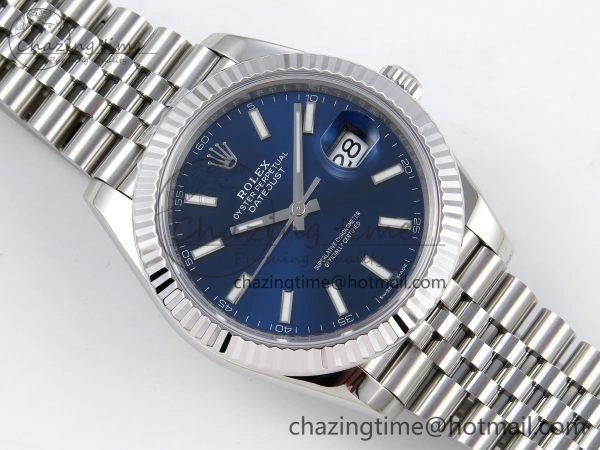 DateJust 41 126334 904L SS VSF 1:1 Best Edition Blue Dial on Jubilee Bracelet VS3235