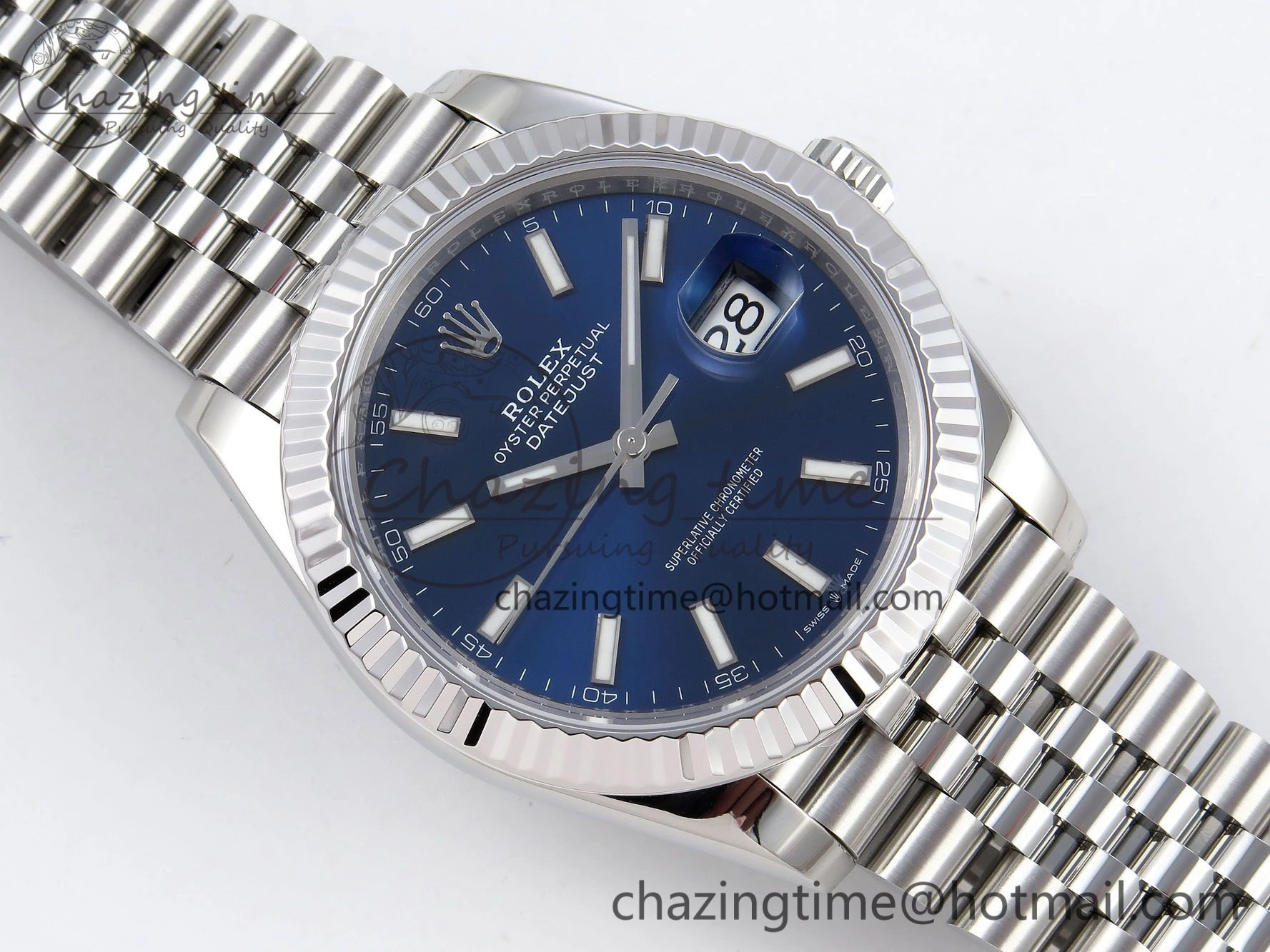 DateJust 41 126334 904L SS VSF 1:1 Best Edition Blue Dial on Jubilee Bracelet VS3235