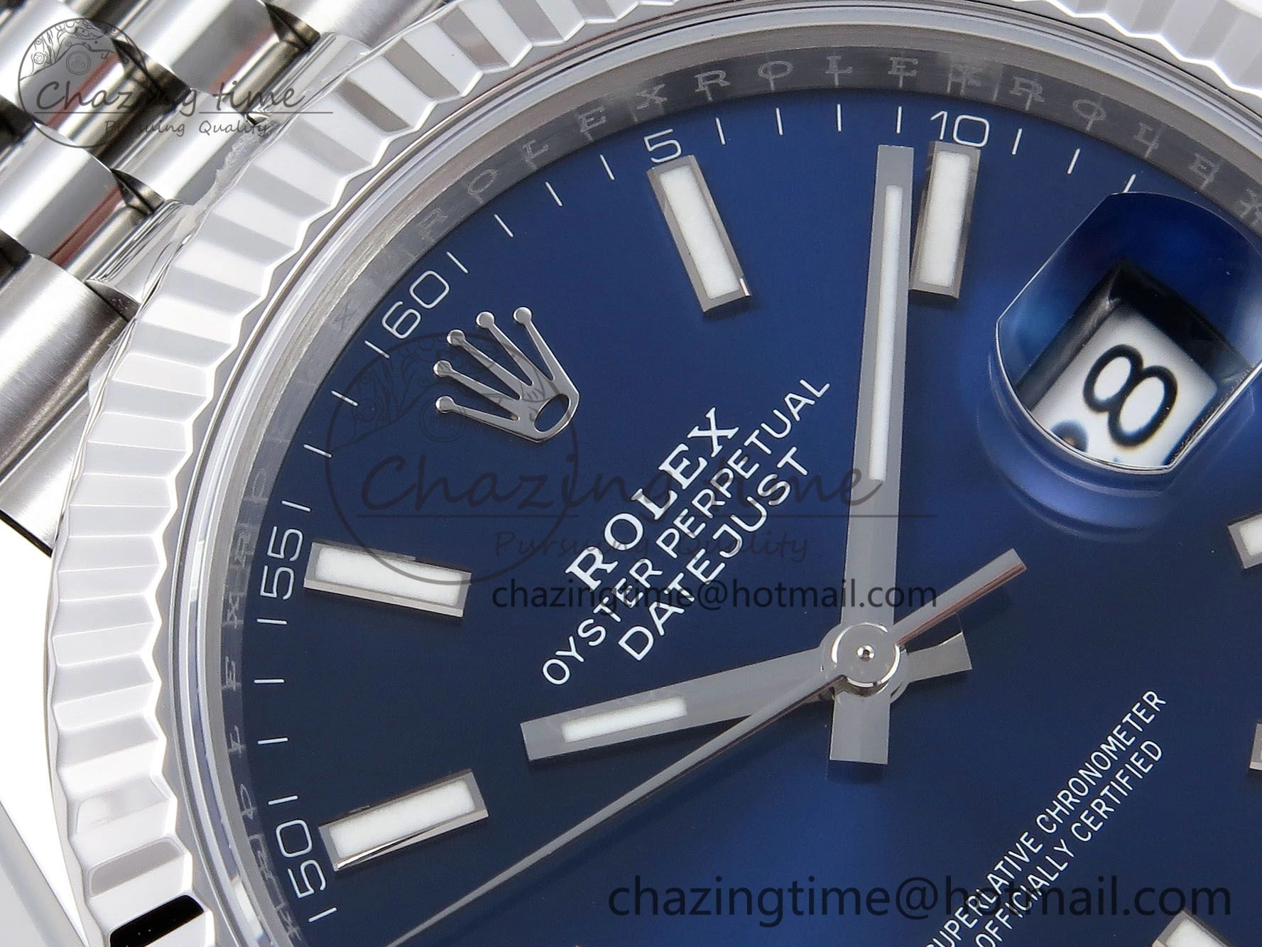 DateJust 41 126334 904L SS VSF 1:1 Best Edition Blue Dial on Jubilee Bracelet VS3235
