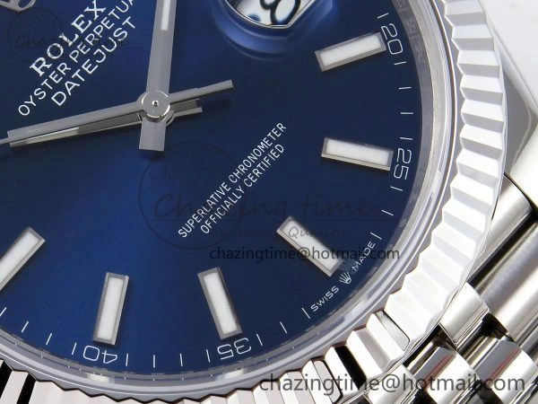 DateJust 41 126334 904L SS VSF 1:1 Best Edition Blue Dial on Jubilee Bracelet VS3235