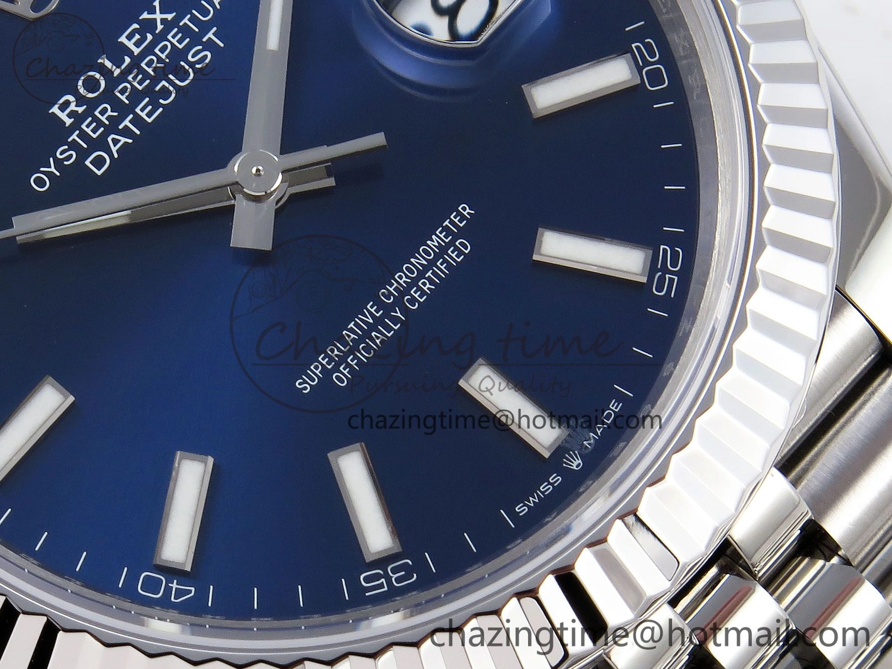 DateJust 41 126334 904L SS VSF 1:1 Best Edition Blue Dial on Jubilee Bracelet VS3235