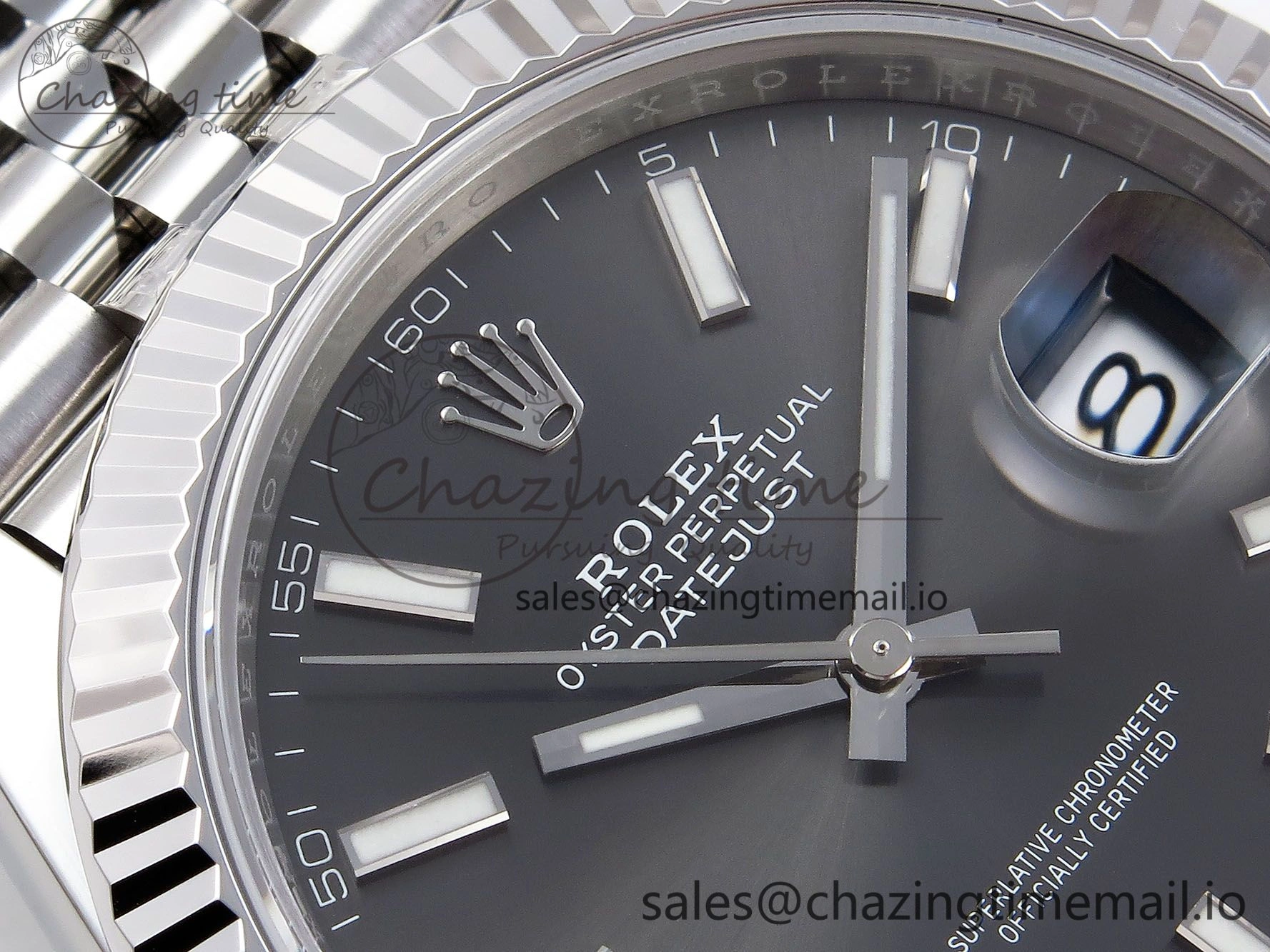 DateJust 41 126334 904L SS VSF 1:1 Best Edition Gray Dial on Jubilee Bracelet VS3235