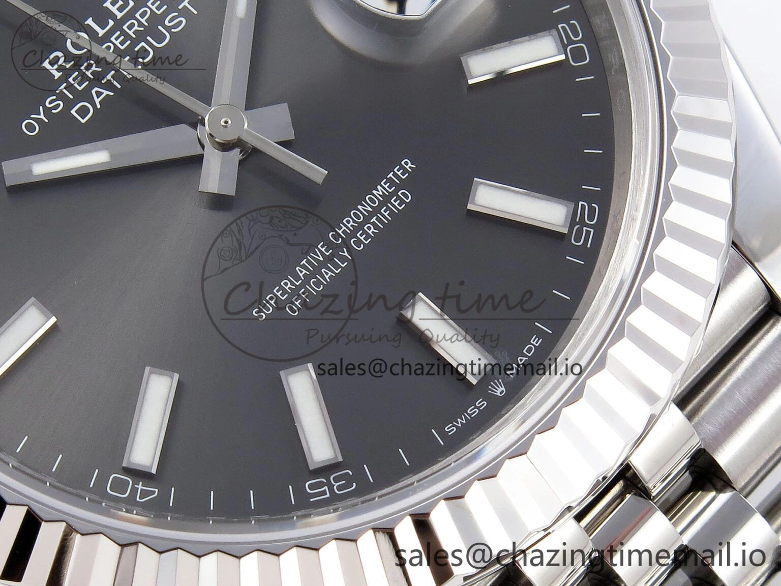 DateJust 41 126334 904L SS VSF 1:1 Best Edition Gray Dial on Jubilee Bracelet VS3235