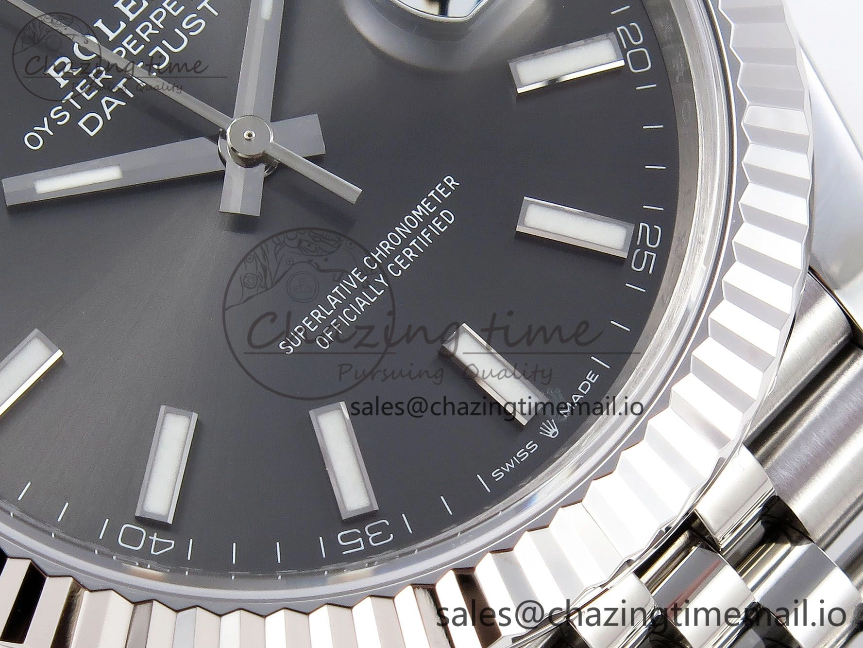 DateJust 41 126334 904L SS VSF 1:1 Best Edition Gray Dial on Jubilee Bracelet VS3235