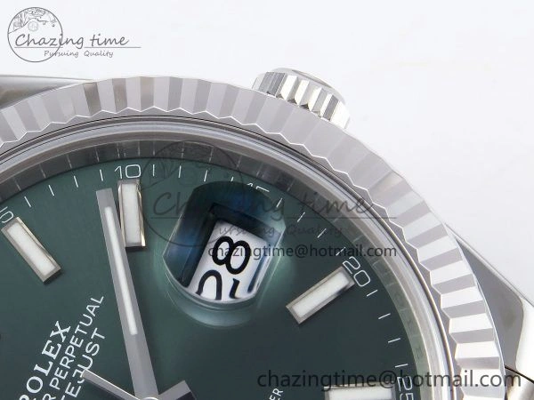 DateJust 41 126334 904L SS VSF 1:1 Best Edition Green Dial on Jubilee Bracelet VS3235