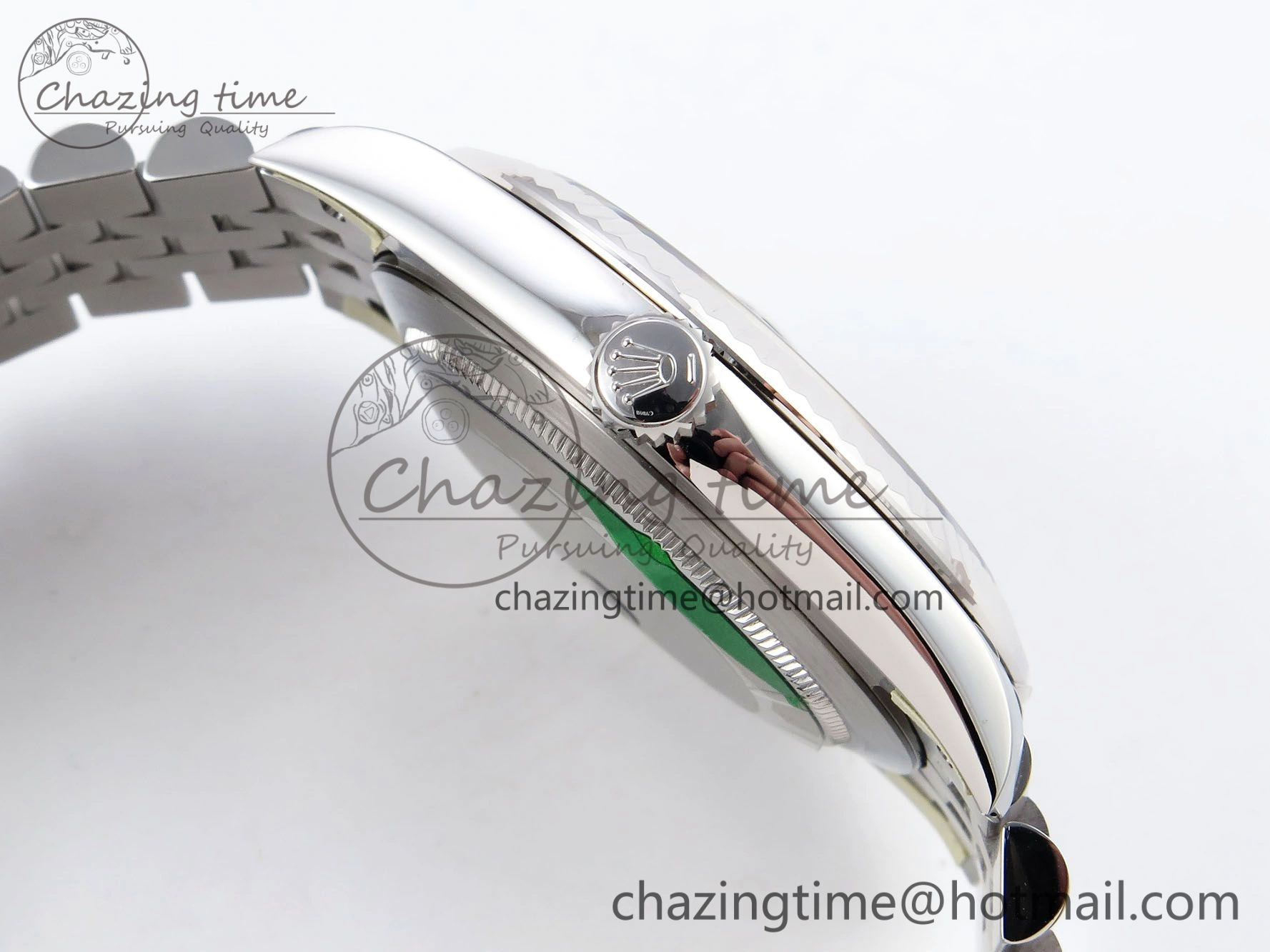 DateJust 41 126334 904L SS VSF 1:1 Best Edition Green Textured Dial on Jubilee Bracelet VS3235