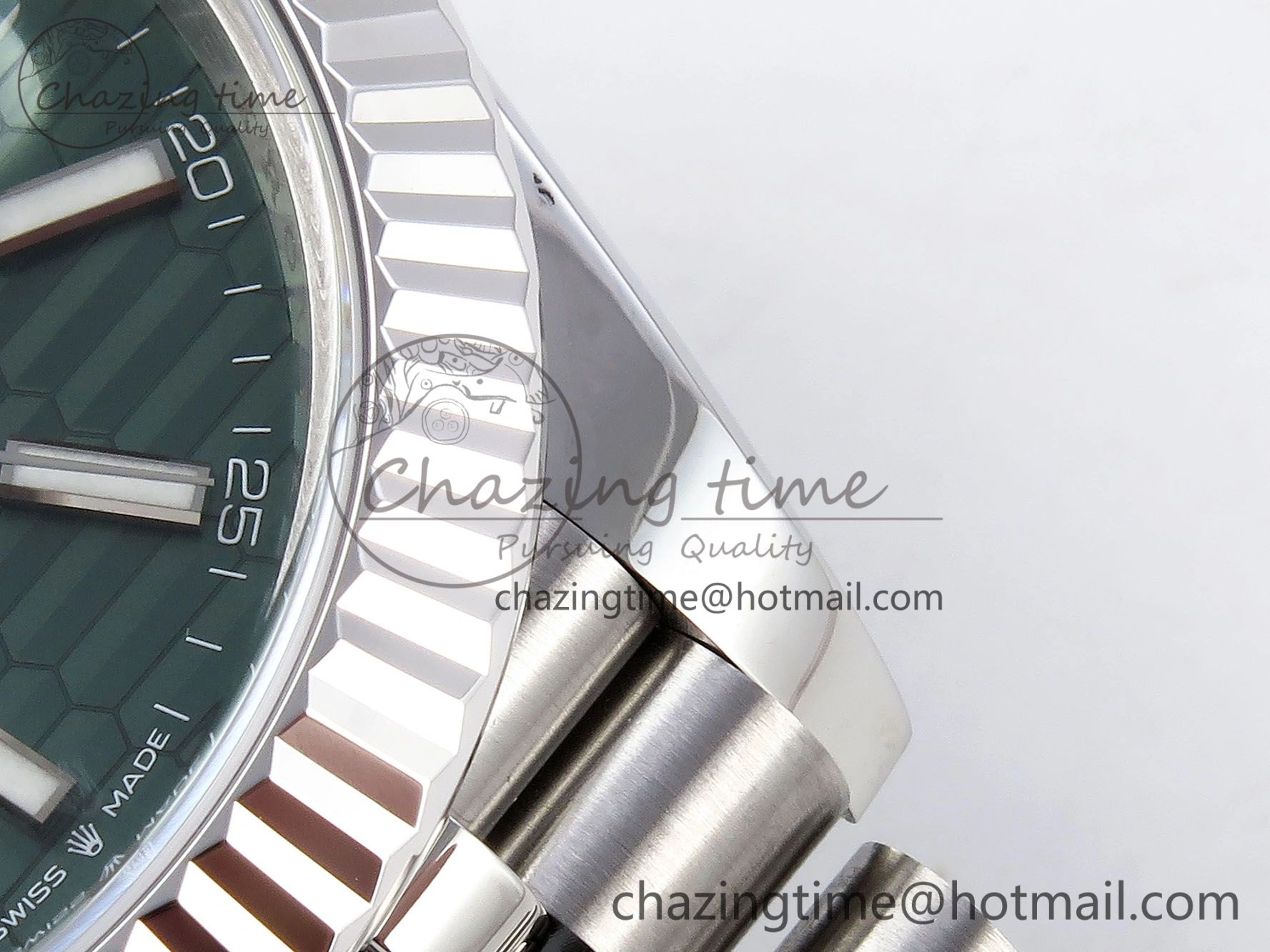 DateJust 41 126334 904L SS VSF 1:1 Best Edition Green Textured Dial on Jubilee Bracelet VS3235