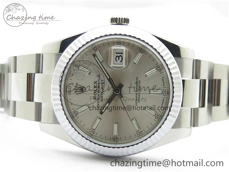 DateJust 41 126334 904L SS VSF 1:1 Best Edition Silver Dial on Oyster Bracelet VS3235