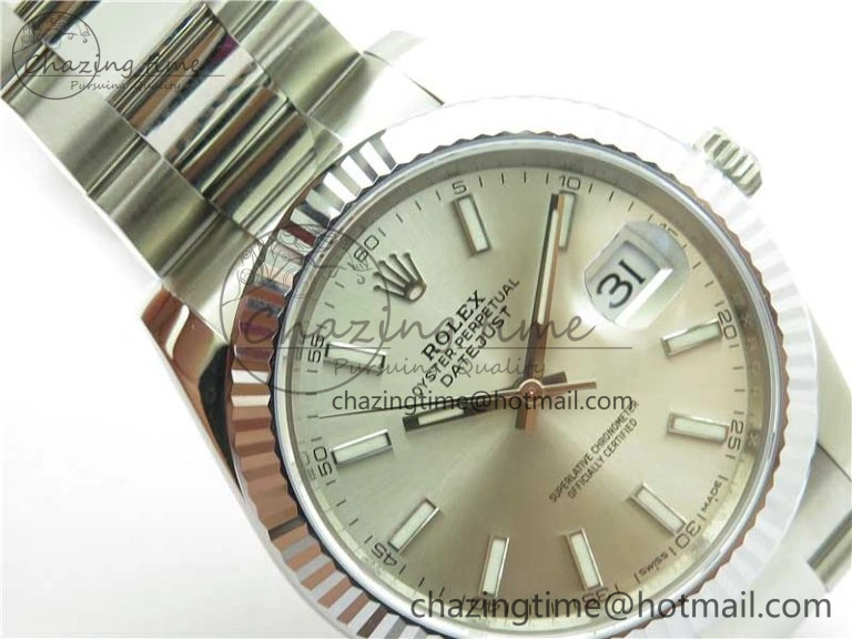 DateJust 41 126334 904L SS VSF 1:1 Best Edition Silver Dial on Oyster Bracelet VS3235