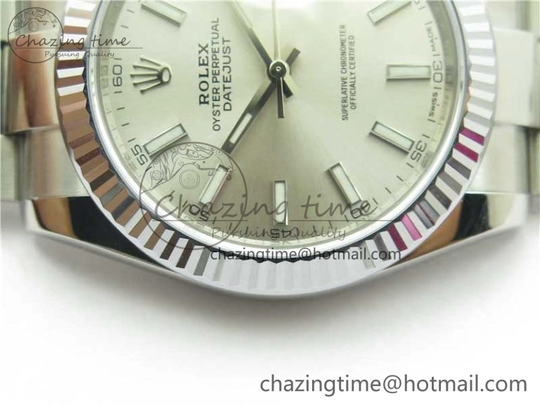 DateJust 41 126334 904L SS VSF 1:1 Best Edition Silver Dial on Oyster Bracelet VS3235