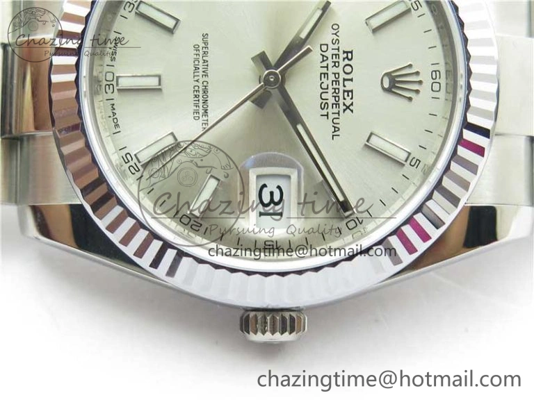 DateJust 41 126334 904L SS VSF 1:1 Best Edition Silver Dial on Oyster Bracelet VS3235