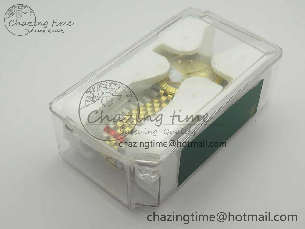 DateJust 41 126334 904L SS YG DJF 1:1 Best Edition Gold Dial Diamond Markers on SS YG Jubilee Bracelet A2824