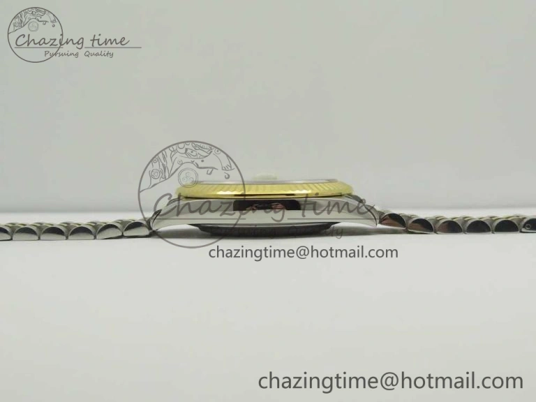 DateJust 41 126334 904L SS YG DJF 1:1 Best Edition Gold Dial Diamond Markers on SS YG Jubilee Bracelet A2824