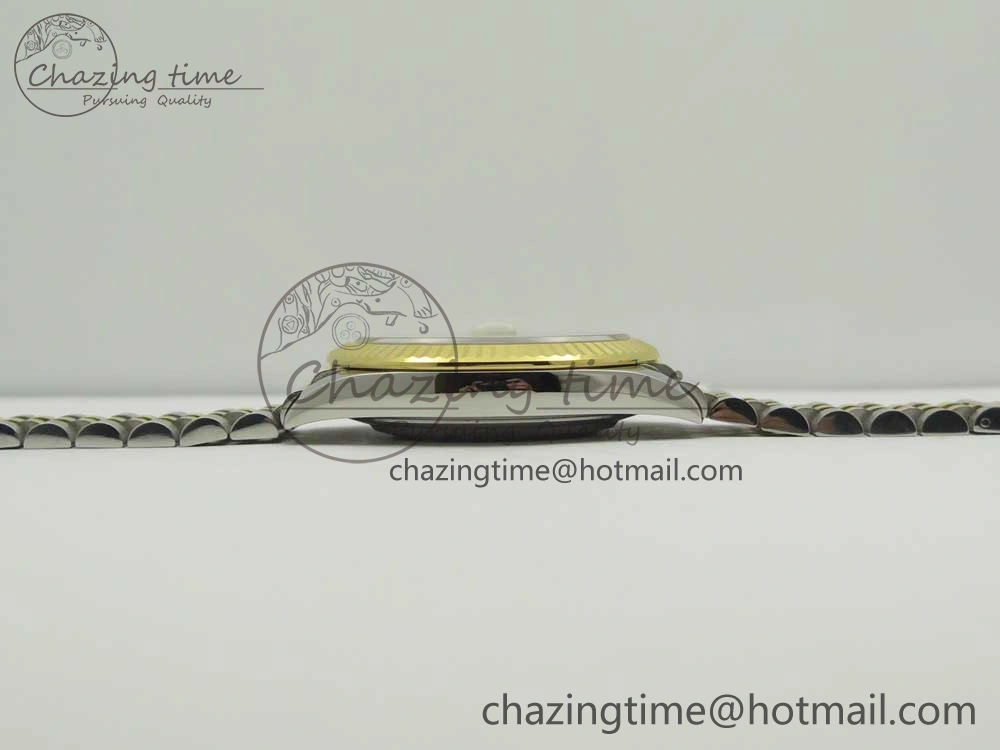 DateJust 41 126334 904L SS YG DJF 1:1 Best Edition Gold Dial Diamond Markers on SS YG Jubilee Bracelet A2824