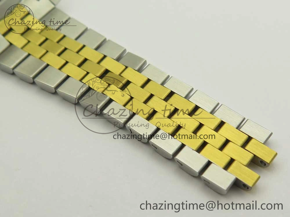 DateJust 41 126334 904L SS YG DJF 1:1 Best Edition Gold Dial Sticks Markers on SS YG Jubilee Bracelet A2824