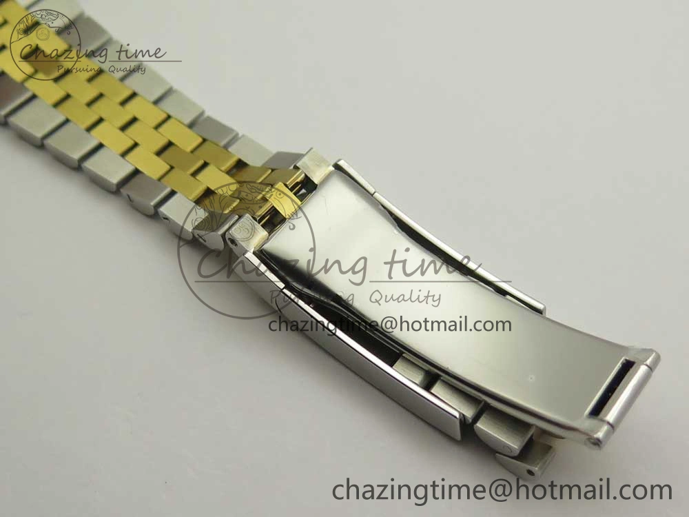 DateJust 41 126334 904L SS YG DJF 1:1 Best Edition Gold Dial Sticks Markers on SS YG Jubilee Bracelet A2824