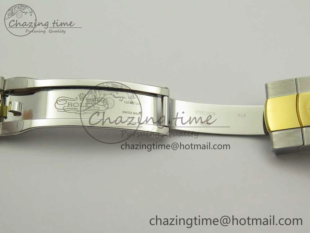 DateJust 41 126334 904L SS YG DJF 1:1 Best Edition Gold Dial Sticks Markers on SS YG Jubilee Bracelet A2824