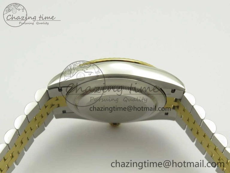 DateJust 41 126334 904L SS YG DJF 1:1 Best Edition Gold Dial Sticks Markers on SS YG Jubilee Bracelet A2824
