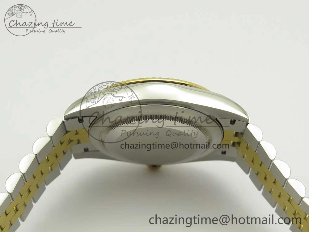 DateJust 41 126334 904L SS YG DJF 1:1 Best Edition Gold Dial Sticks Markers on SS YG Jubilee Bracelet A2824