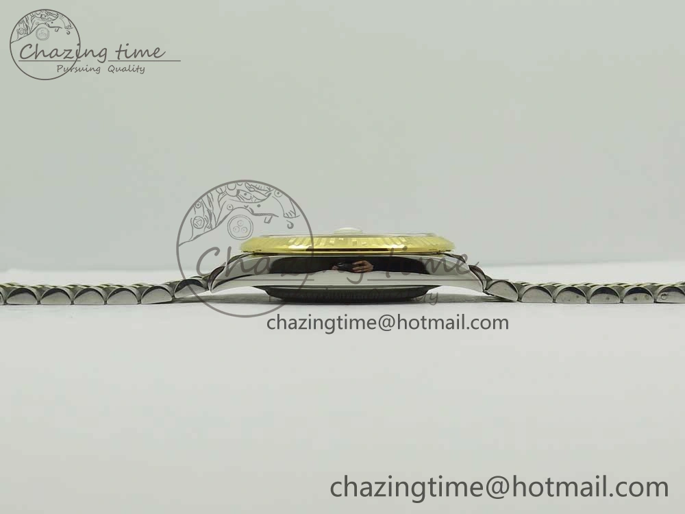 DateJust 41 126334 904L SS YG DJF 1:1 Best Edition Gold Dial Sticks Markers on SS YG Jubilee Bracelet A2824