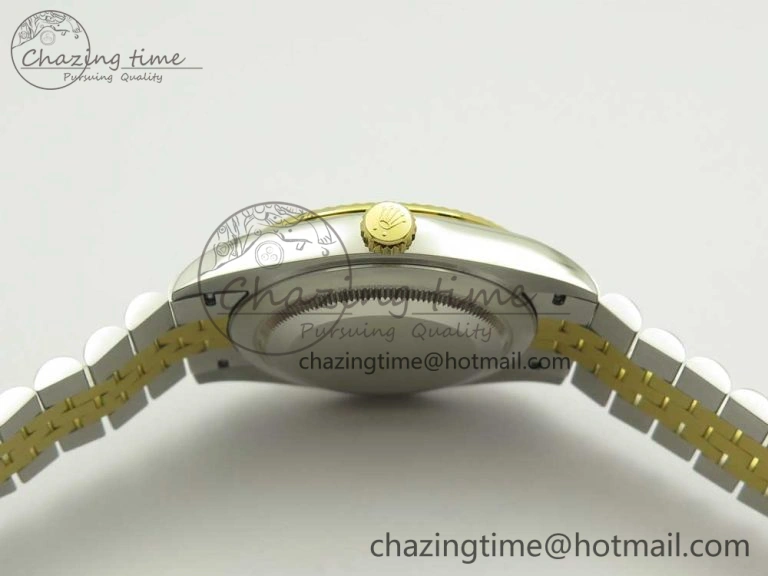 DateJust 41 126334 904L SS YG DJF 1:1 Best Edition Gold Dial Sticks Markers on SS YG Jubilee Bracelet A2824