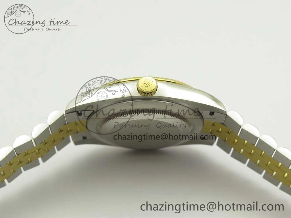DateJust 41 126334 904L SS YG DJF 1:1 Best Edition Gold Dial Sticks Markers on SS YG Jubilee Bracelet A2824