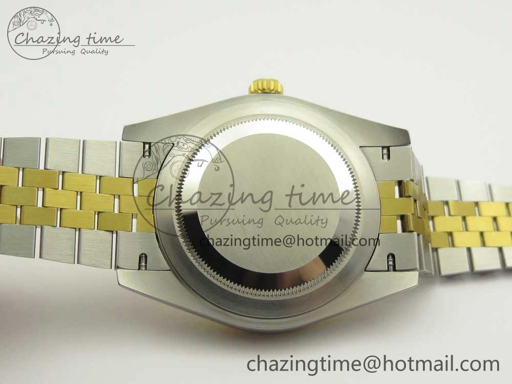 DateJust 41 126334 904L SS YG DJF 1:1 Best Edition Gold Dial Sticks Markers on SS YG Jubilee Bracelet A2824