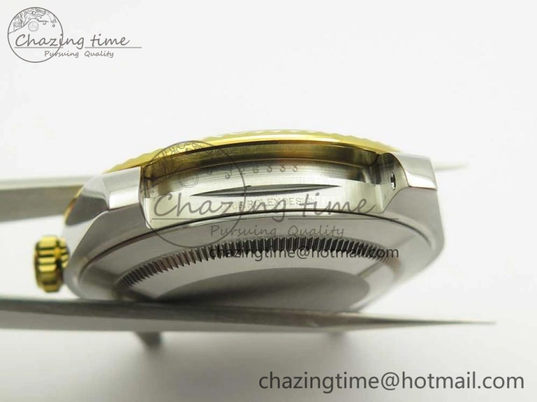 DateJust 41 126334 904L SS YG DJF 1:1 Best Edition Gold Dial Sticks Markers on SS YG Jubilee Bracelet A2824