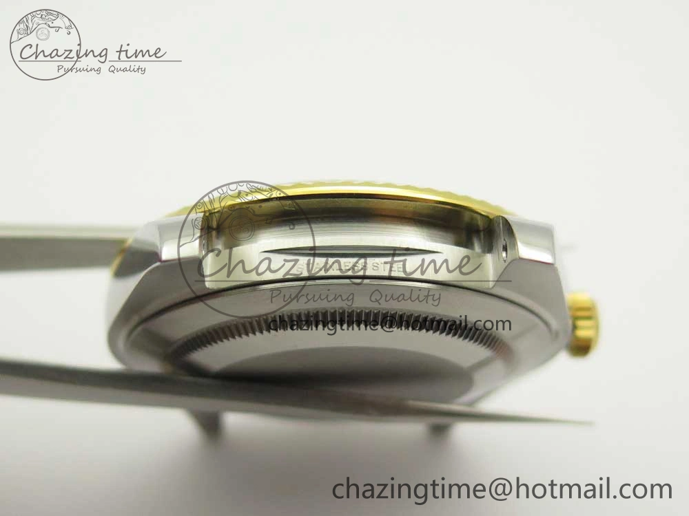 DateJust 41 126334 904L SS YG DJF 1:1 Best Edition Gold Dial Sticks Markers on SS YG Jubilee Bracelet A2824
